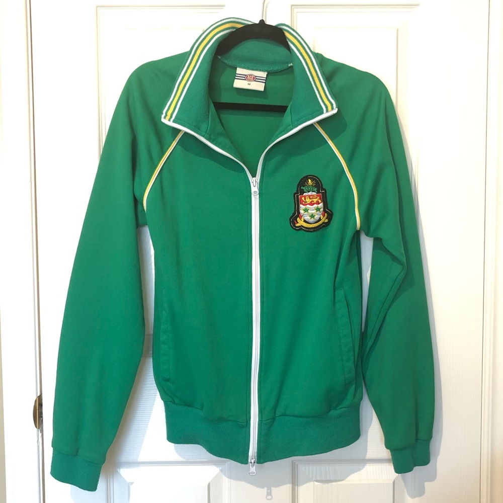 Green Sports Jerseys Zip Up